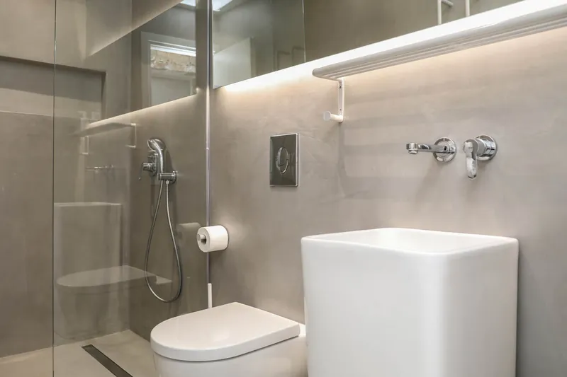 The shower room